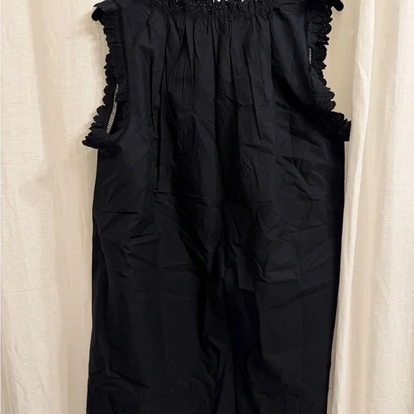 Doen Black Lace-Trimmed Blouse - Picture 2 of 5